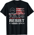 Resist Hands Off Vintage We The People American Flag Protest