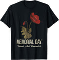 Veterans Day Lest We Forget Red Poppy Flower Usa Memorial