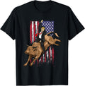 Rodeo Bull Rider Trump American Flag Cowboy Bull Riding