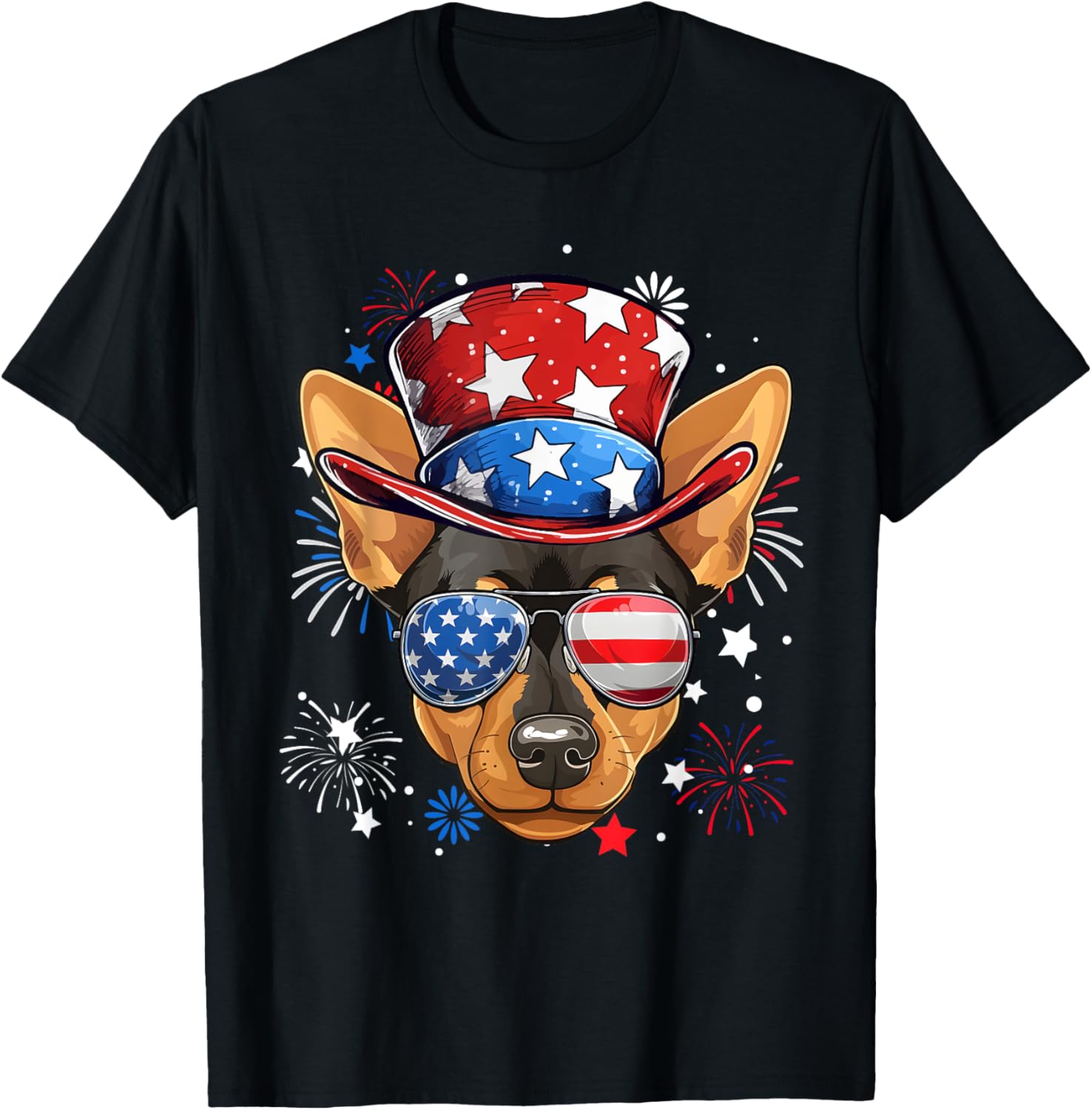 Miniature Pinscher Patriotic Usa Flag 4Th Of July Dog Lover