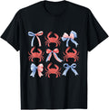 Pink Bows Cute Coquette Crab Y2K Girl Aesthetic Usa Coastal