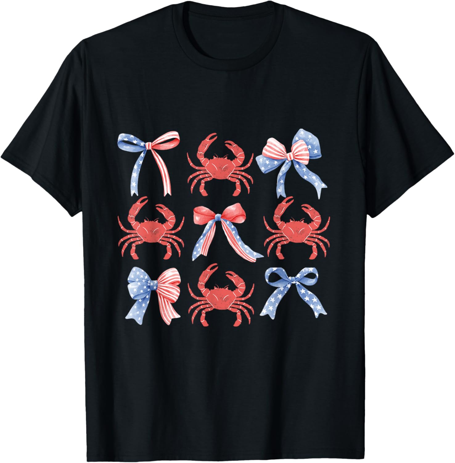 Pink Bows Cute Coquette Crab Y2K Girl Aesthetic Usa Coastal