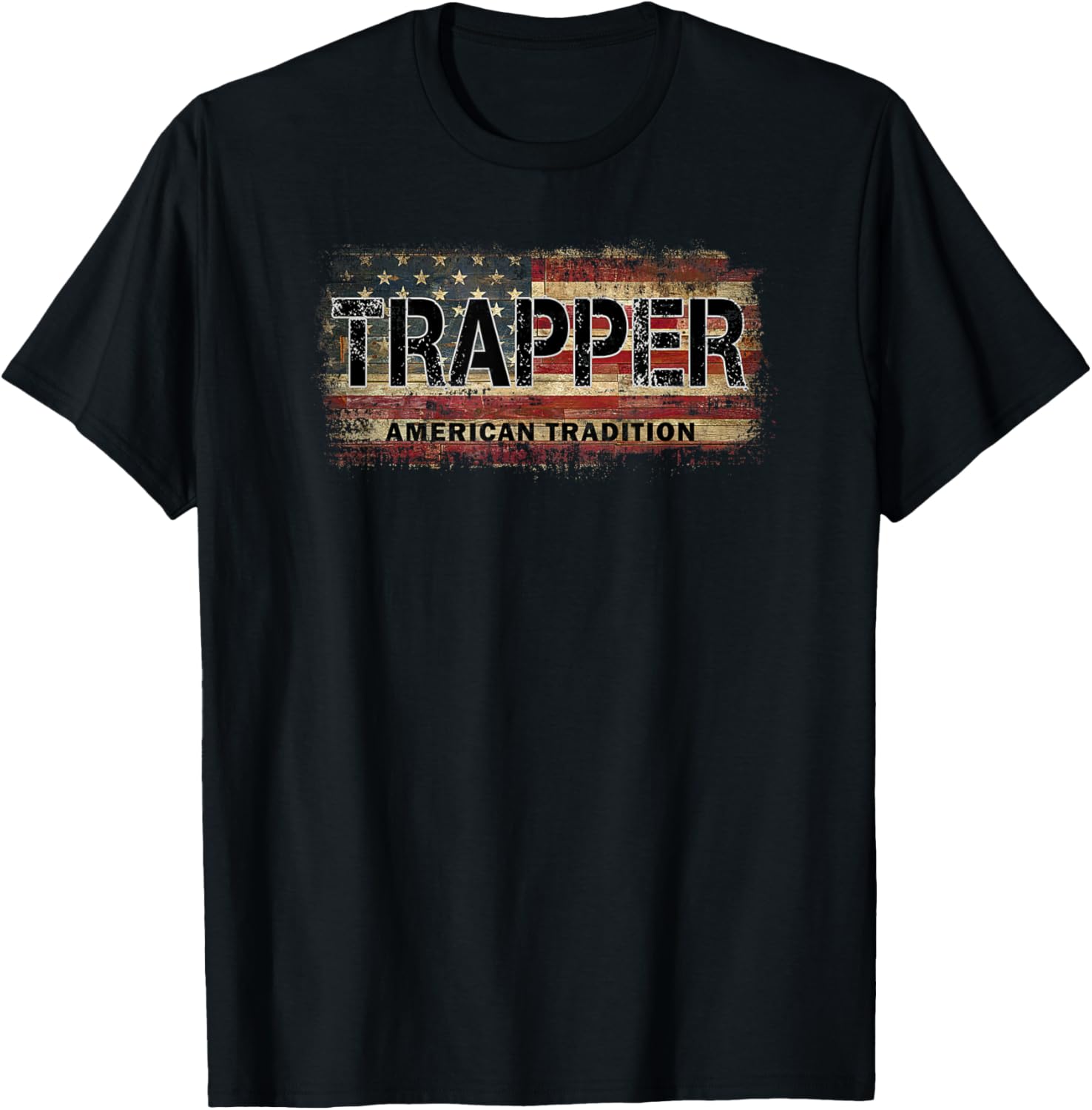Vintage Usa Flag Trapper