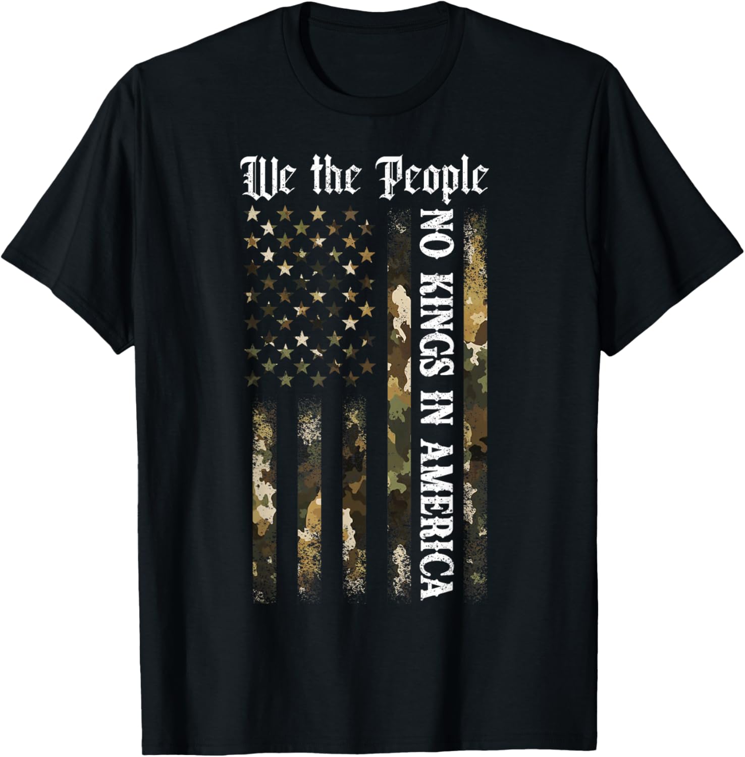 No Kings In America We The People Camo Camouflage Usa Flag