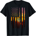 American Flag Fish Fisher Fisherman Funny Bass Fishing Usa