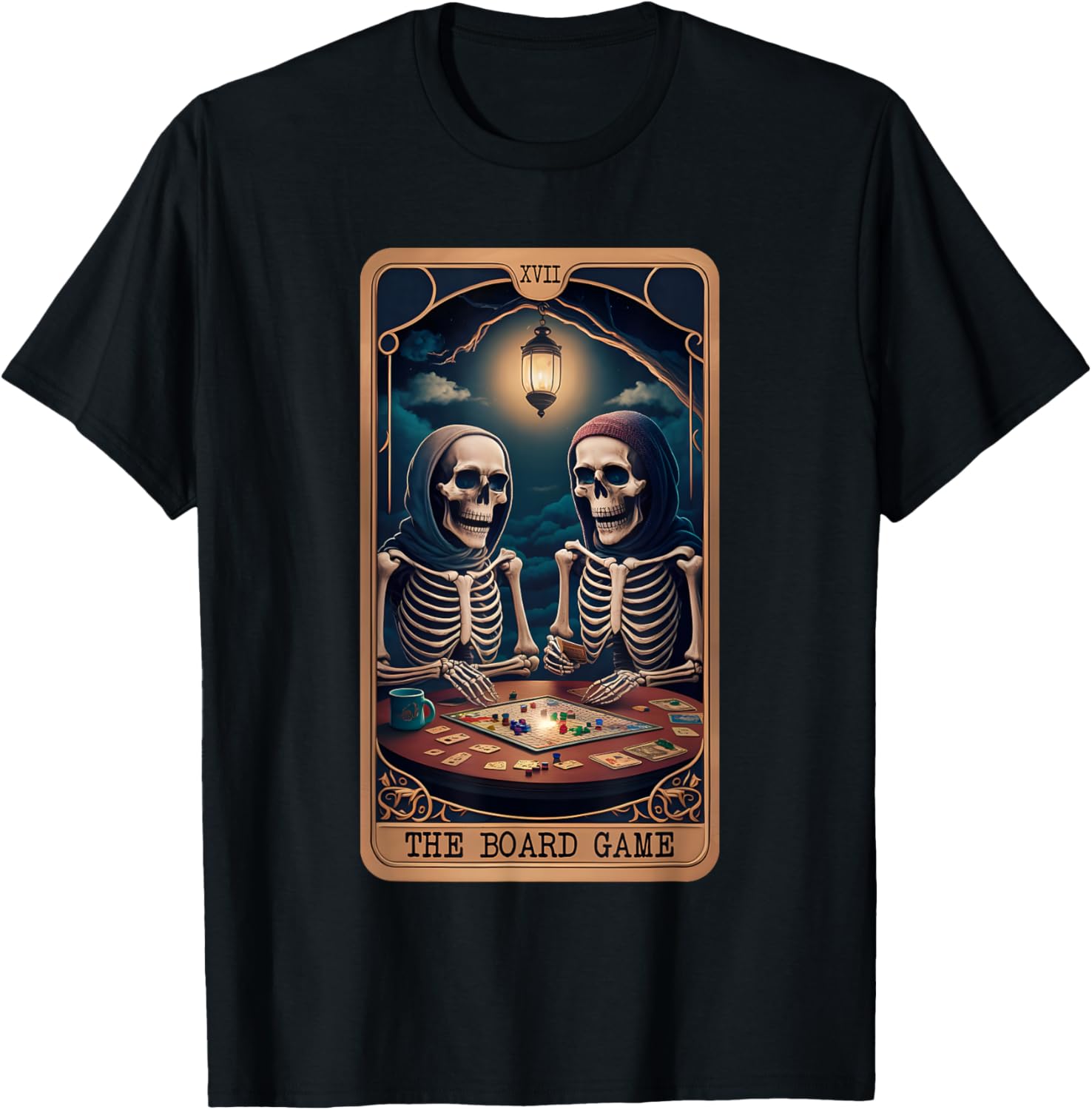 The Board Game Tarot Card Skeleton The Game Night Tarot Card