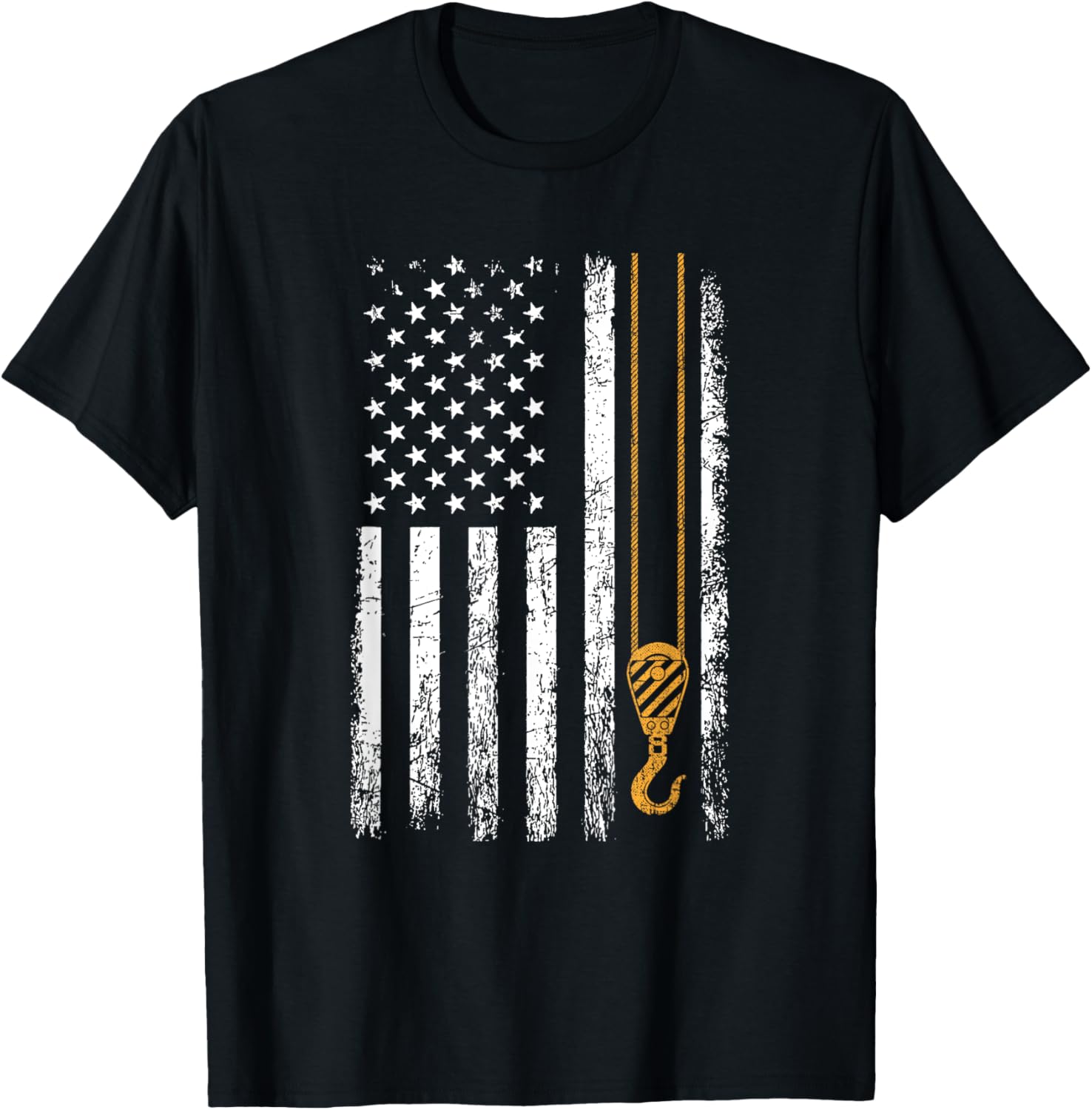 Crane Operator American Flag Crane Operator