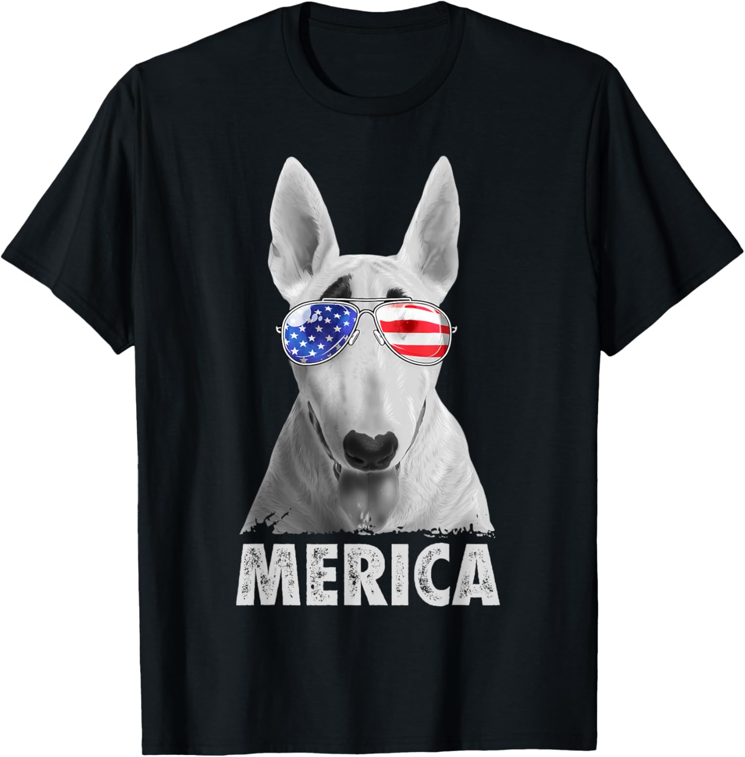 Bull Terrier 4Th Of July Merica Men American Flag Sunglasses