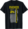Farmer Grandpa American Flag Tractor Patriotic