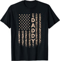 Daddy American Flag Usa Leopard Print Dad