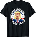 Trump 2024 Make Mullets Great Again Funny American Flag