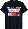 This Electrician Makes America Great Again Usa Flag Patriot
