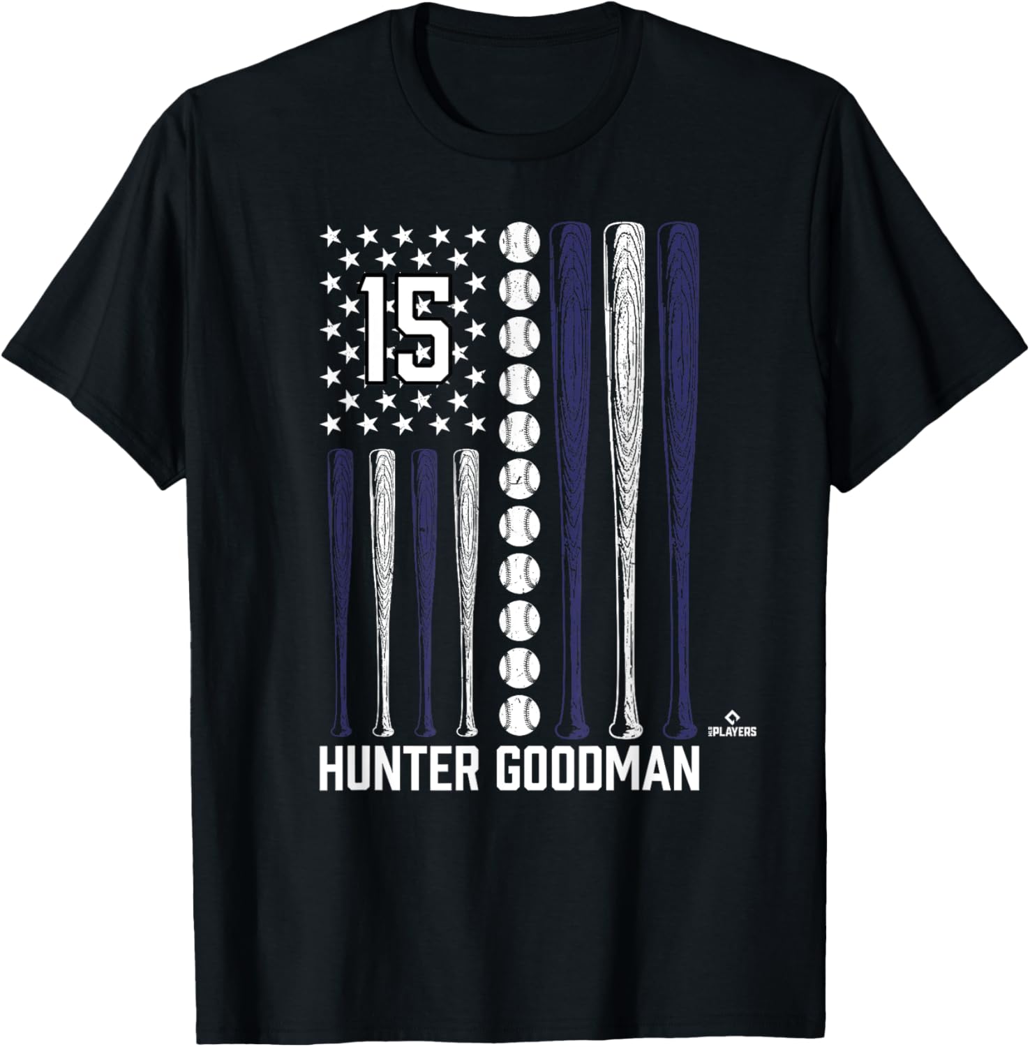 Baseball American Flag Hunter Goodman Colorado Baseball