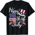 Happy 4th of July Patriotic American Flag USA Shirt for Men Women Kids 205