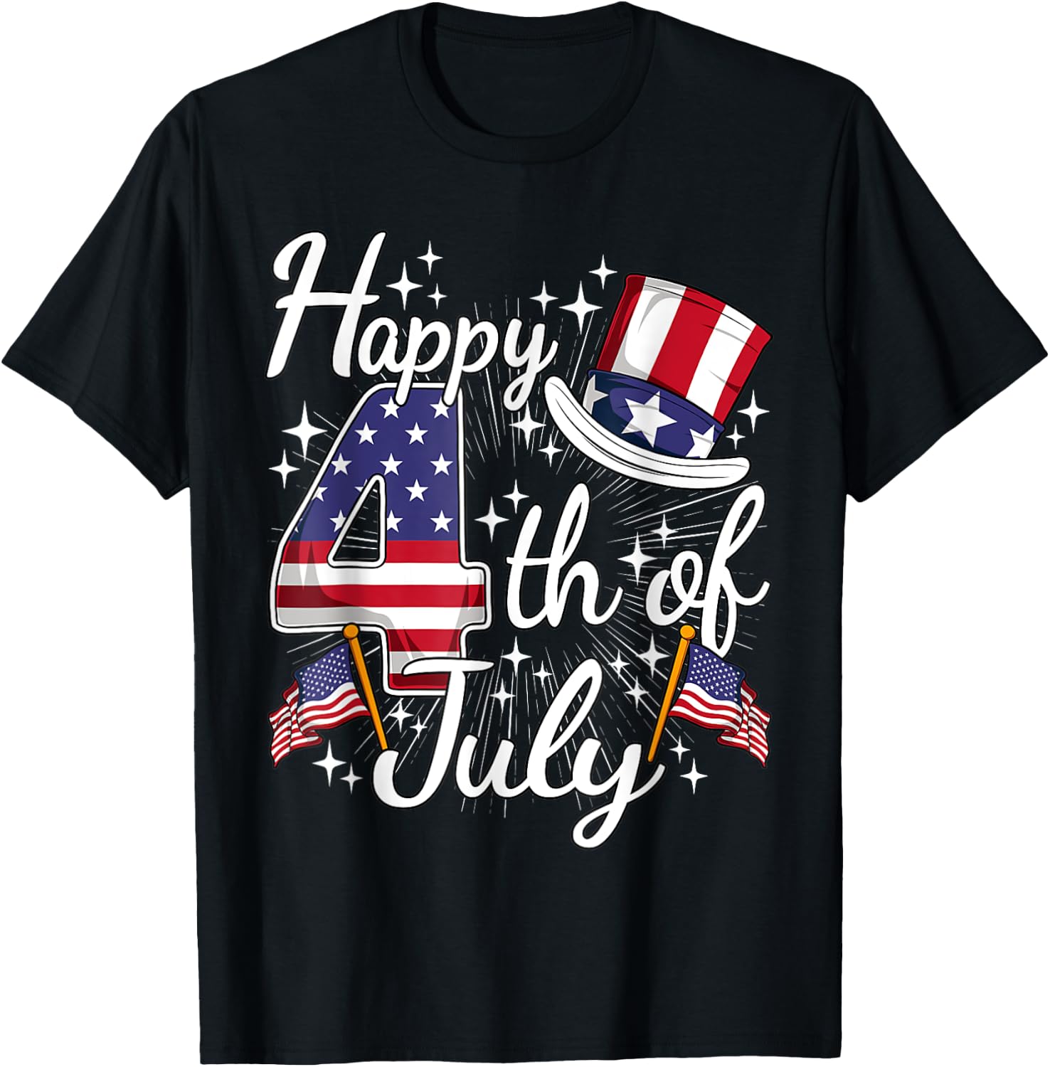 Happy 4th of July Patriotic American Flag USA Shirt for Men Women Kids 205