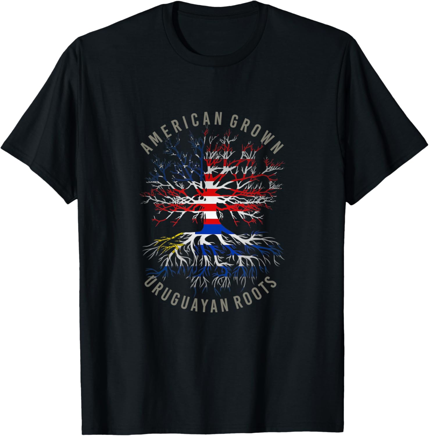 American Grown Uruguayan Roots Usa Uruguay Flag Heritage