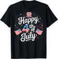 Happy 4Th Of July Fireworks American Flag Celebration Tee