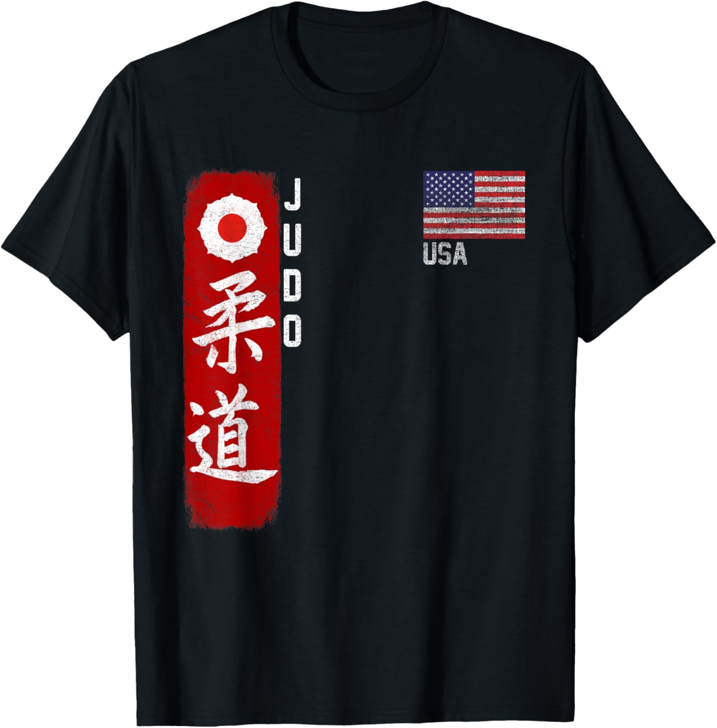 Judo Usa American Flag Judoka Dojo Martial Art America Kanji