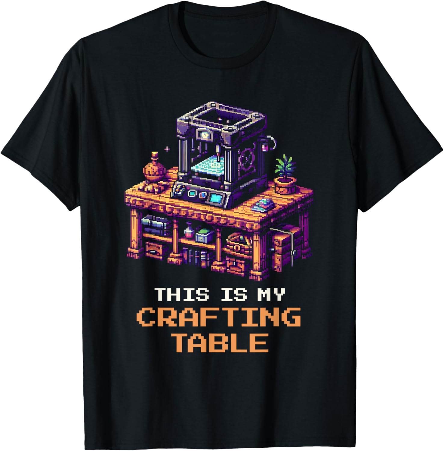 Crafting Table Pixel Art 3D Printer Maker Setup