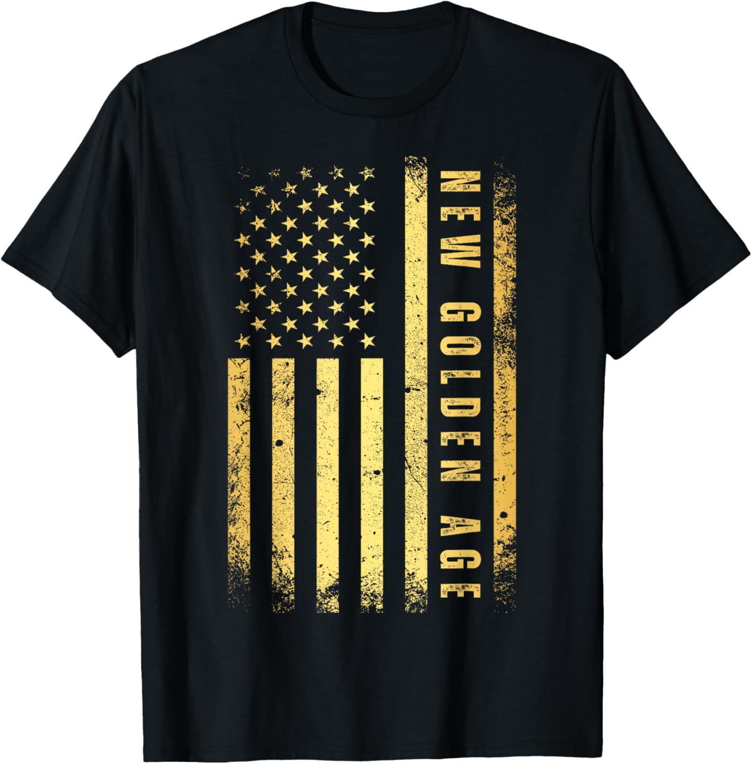 Americas New Golden Age Golden Color Usa Flag Trump President Inauguration Day 2025