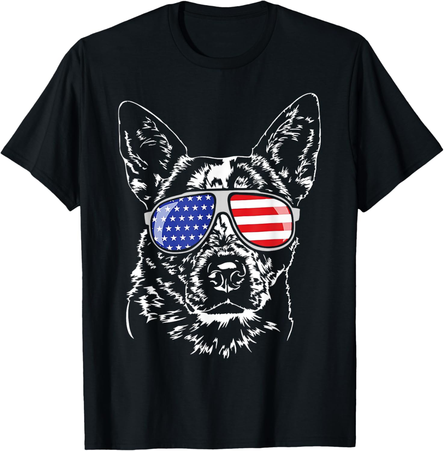 Blue Heeler Dog 4Th Of July American Flag Sunglasses