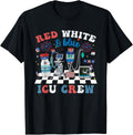 Red White Blue Icu Nurse Crew 4Th Of July Independence Day