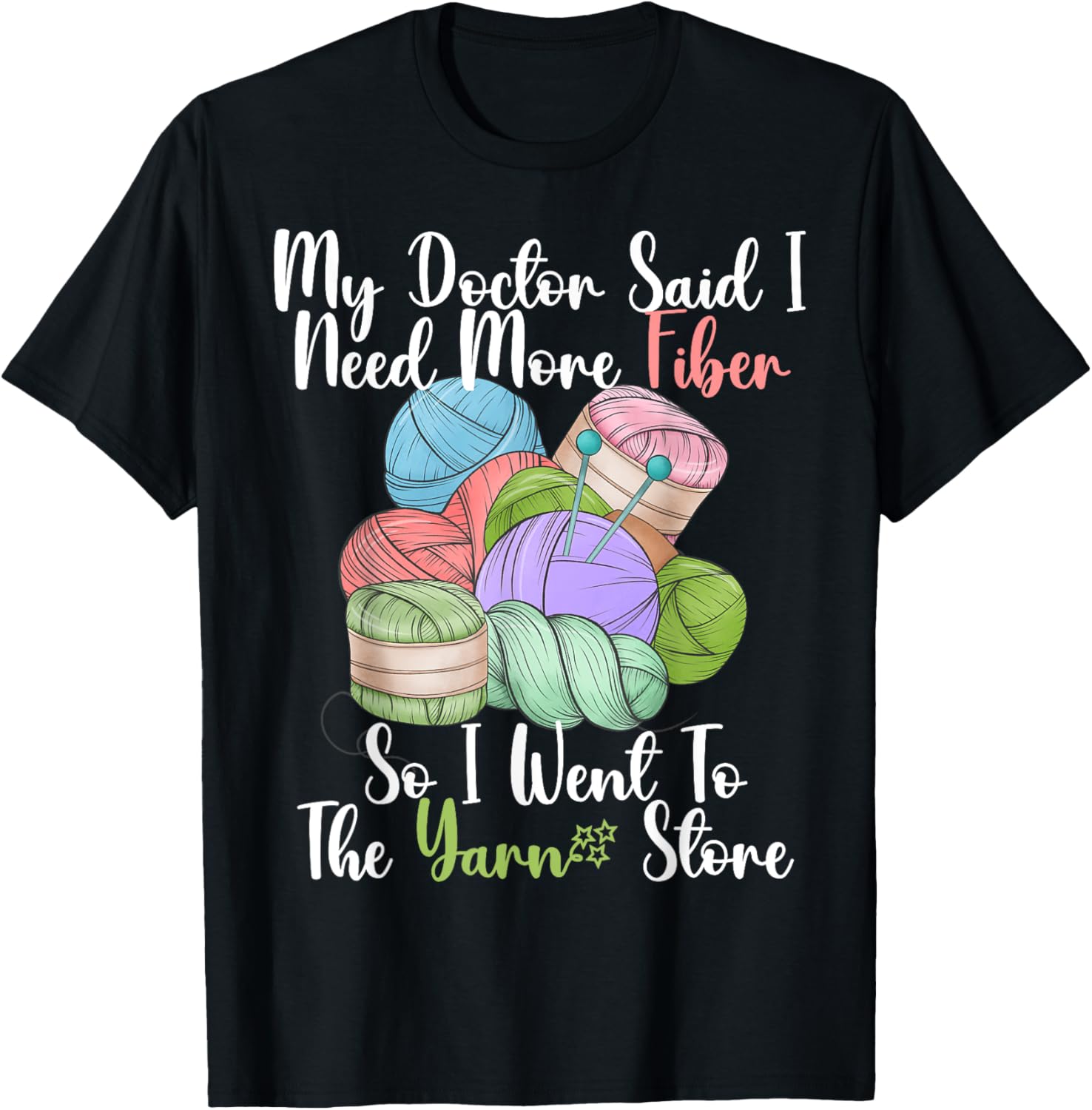 Funny Fiber Knitting Joke For Crochet And Yarn Lover
