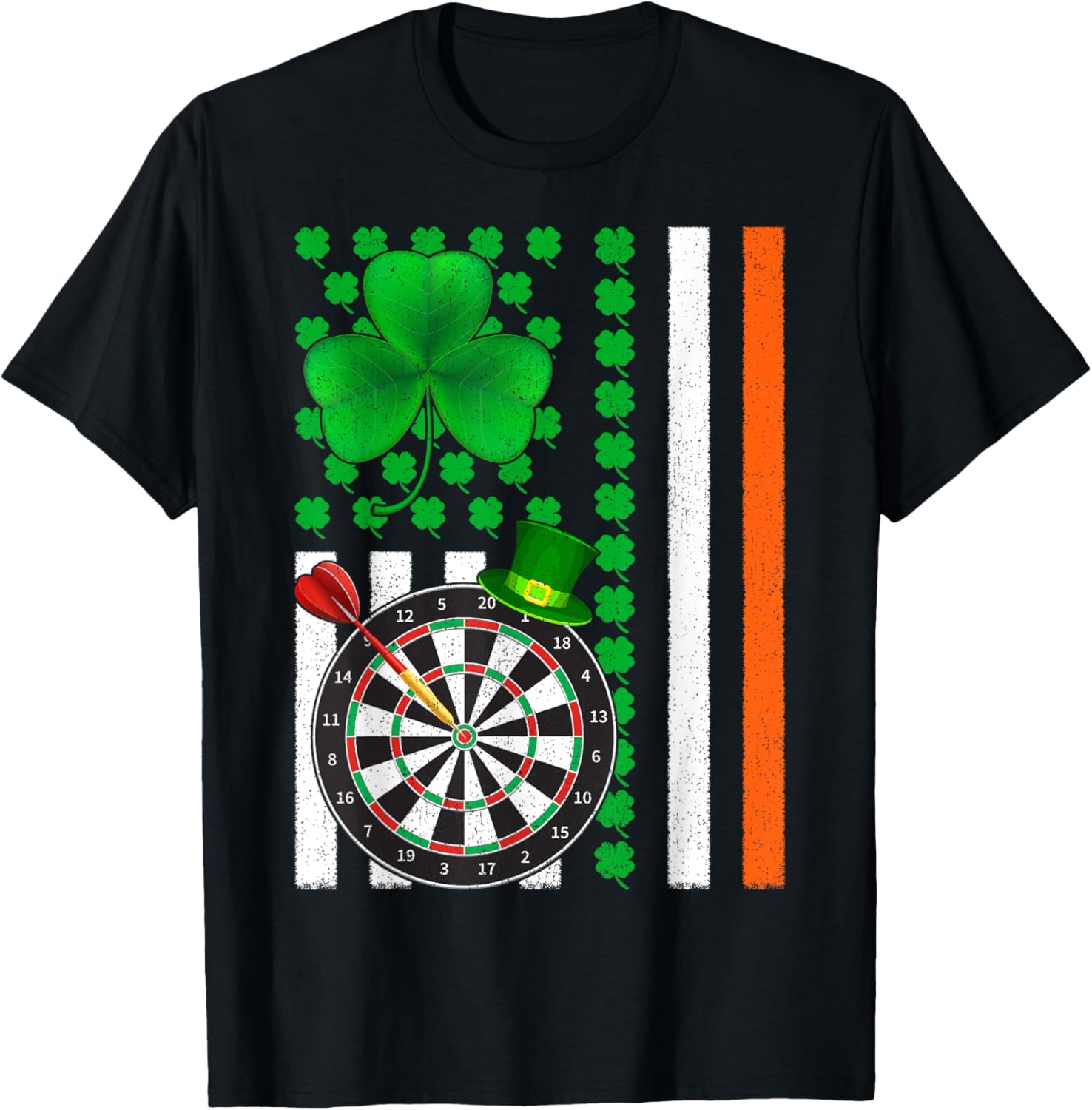 Shamrock Irish American Flag Darts St Patricks Day