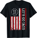 Lets Go Taco Funny Let Go Taco Shirt Men Women Usa Flag