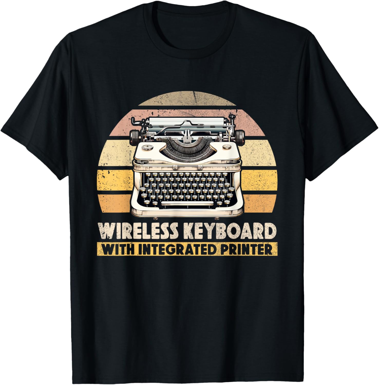 Funny Wireless Keyboard With Integrated Printer Typewriter