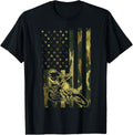 Camo American Flag Dirt Bike Vintage Motocross Racing Gift