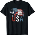 Disney Mickey Mouse With Flute America Usa Flag 4Th Of July