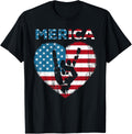 Merica Rock Sign 4Th Of July American Flag Usa Men Women