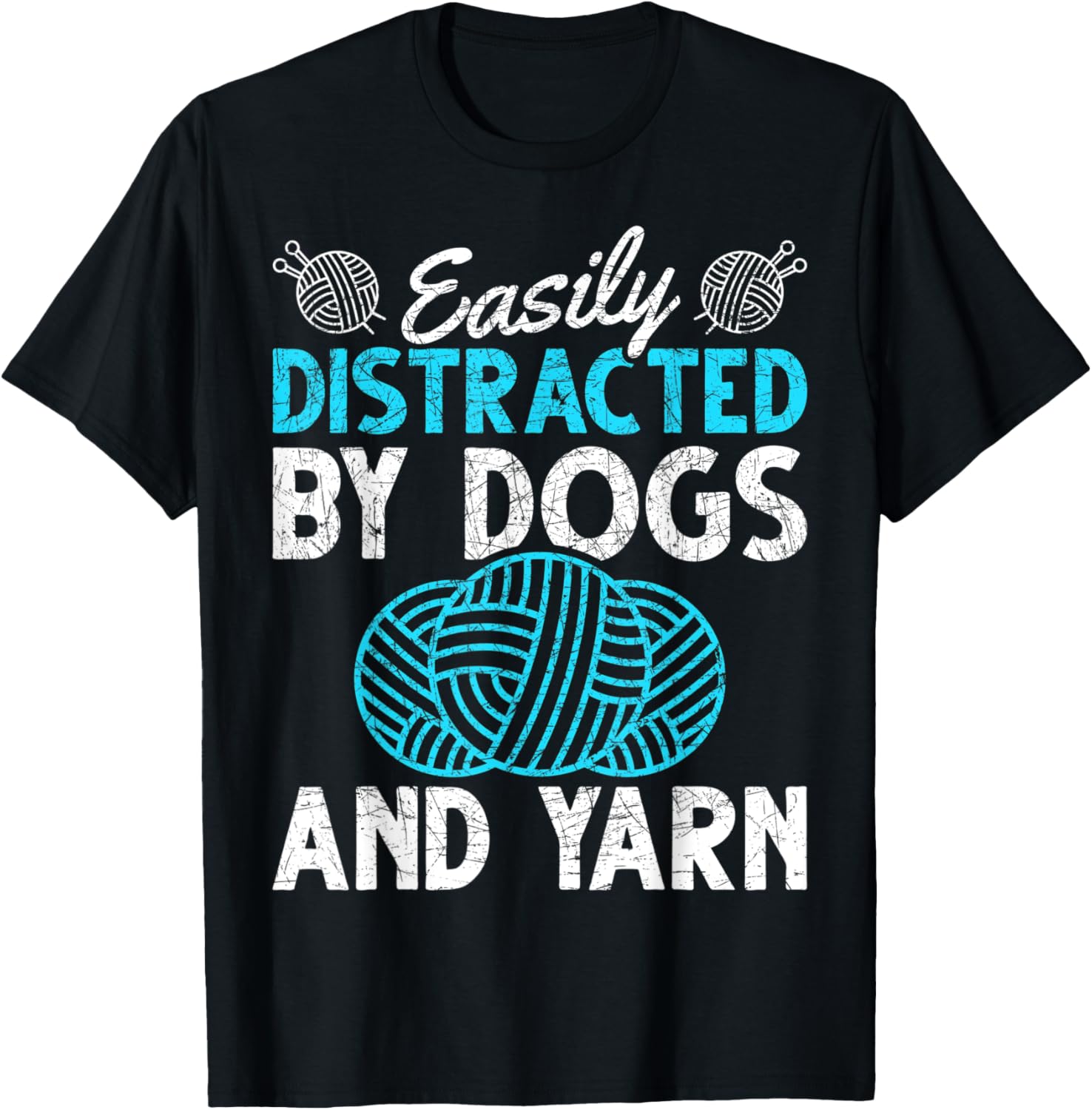 Pet Owner Knitter Crocheter Dog Lover Animal Yarn Knitting T-Shirt for Men Women Kids