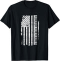Piano T Shirt Keyboard Usa Flag Pianist Gifts Music