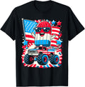 4Th Of July American Flag Usa Monster Funny Popsicle Truck