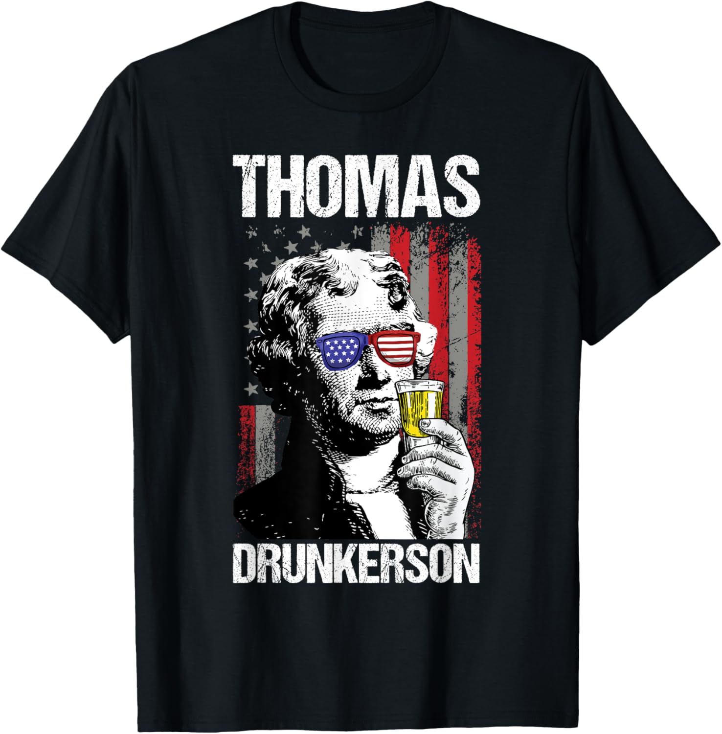 Thomas Drunkerson 4Th Of July Funny American Flag Patriotic