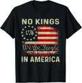 Retro No Kings In America Usa Flag We The People 4Th Of July