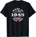 80 Year Old Patriotic American Usa Flag 1945 80Th Birthday