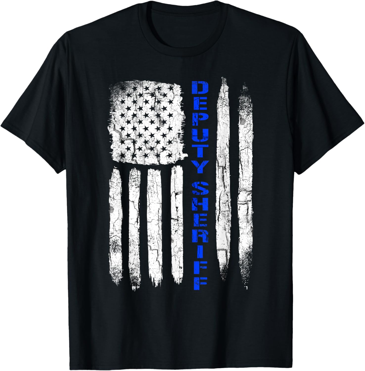 Deputy Sheriff Shirts For Men Thin Blue Line American Flag