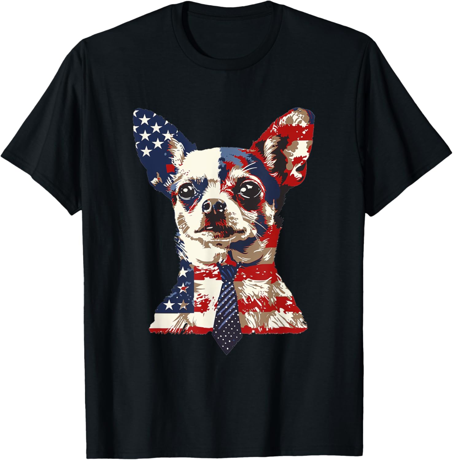 Chihuahua Usa Patriotic American Flag 4Th Of July Us