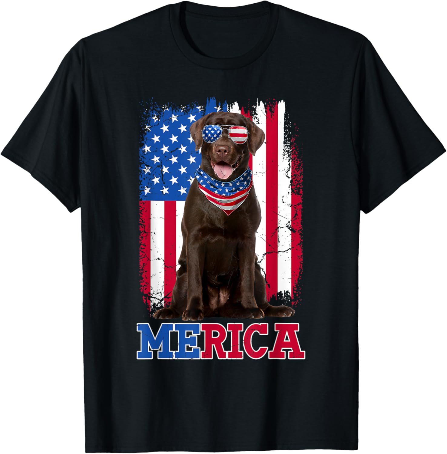 Patriotic Labrador 4Th Of July Usa Patriotic Chocolate Lab