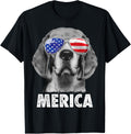 Beagle 4Th Of July Merica Sunglasses Men Usa American Flag