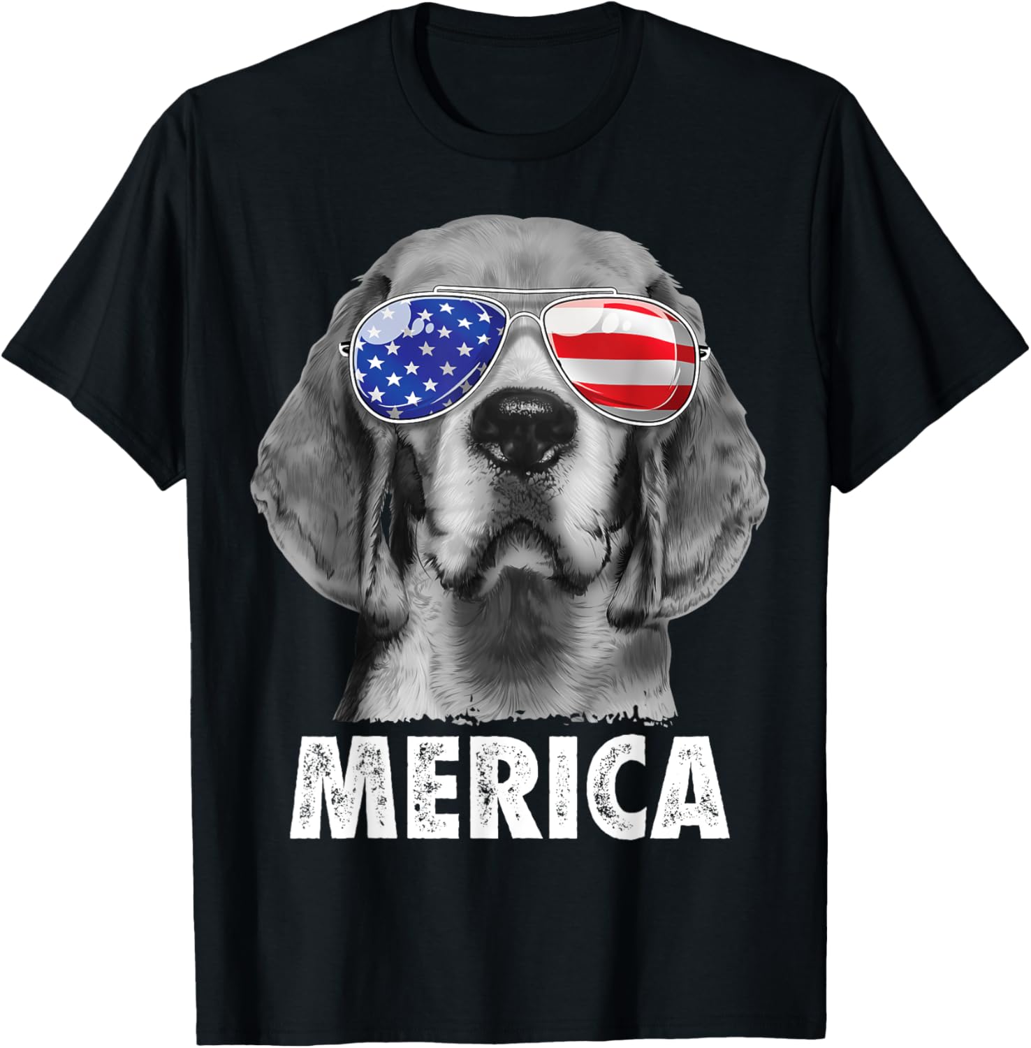 Beagle 4Th Of July Merica Sunglasses Men Usa American Flag