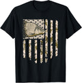 Carp Fishing Camo American Flag Camouflage Fisherman Vintage