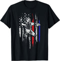 Baseball American Flag Patriotic Catcher 4Th Of July Gift