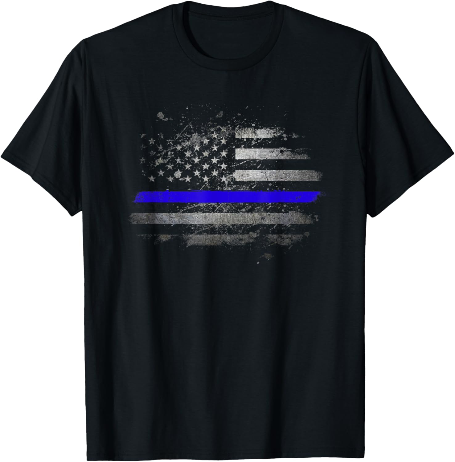 Thin Blue Line Shirt Vintage Usa Flag Patriots