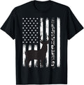 Deer Hunting Hunter Camo Usa American Flag Patriotic Graphic