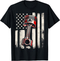 Vintage American Flag Piston Car Mechanic