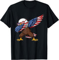 Patriotic Bald Eagle Dab American Flag Usa Tee 4Th Of July